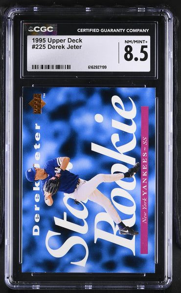 1995 Upper Deck #225 Derek Jeter Star Rookie CGC 8.5 – Monmouth Cards
