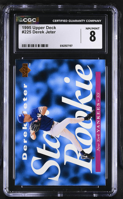 1995 #225 Derek Jeter Star Rookie CGC 8