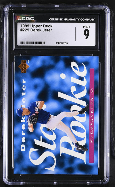 1995 Upper Deck #225 Derek Jeter Star Rookie CGC 9