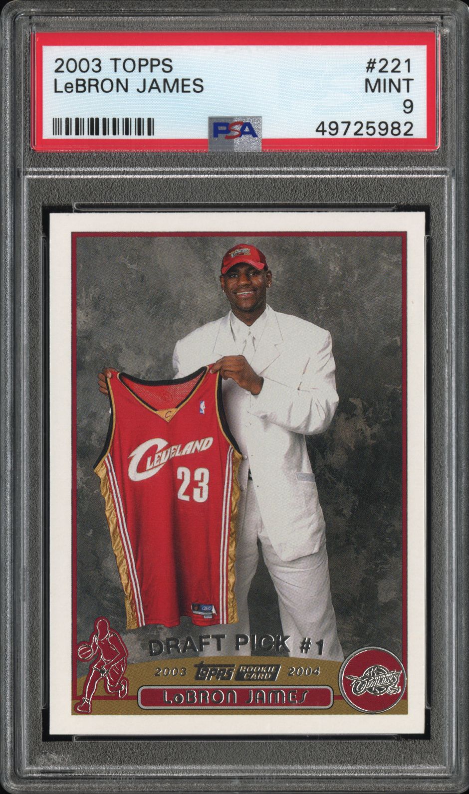 2003 Topps LeBron James #221 PSA 9