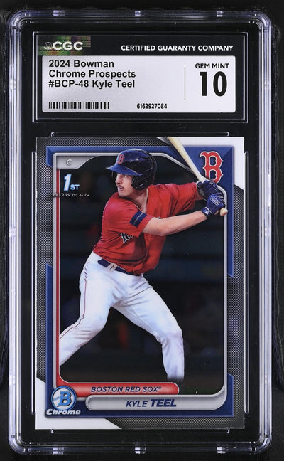 2024 Bowman Chrome #BCP-48 Kyle Teel 1st Bowman CGC 10
