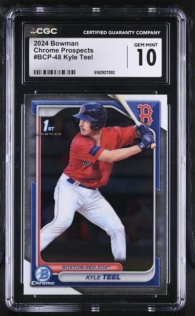 2024 Bowman Chrome #BCP-48 Kyle Teel Prospects CGC 10