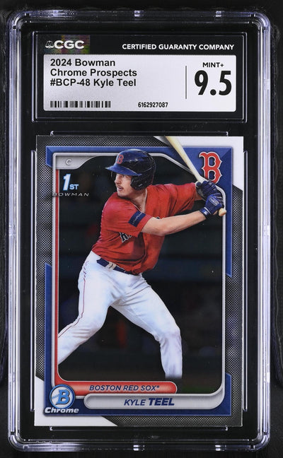2024 Bowman Chrome #BCP-48 Kyle Teel Chrome Prospects CGC 9.5