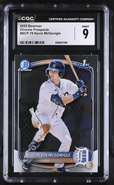 2025 Bowman #BCP-79 Kevin McGonigle Chrome Prospects CGC 9