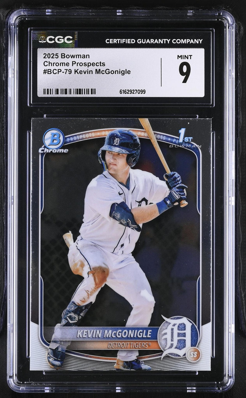 2025 Bowman #BCP-79 Kevin McGonigle Chrome Prospects CGC 9