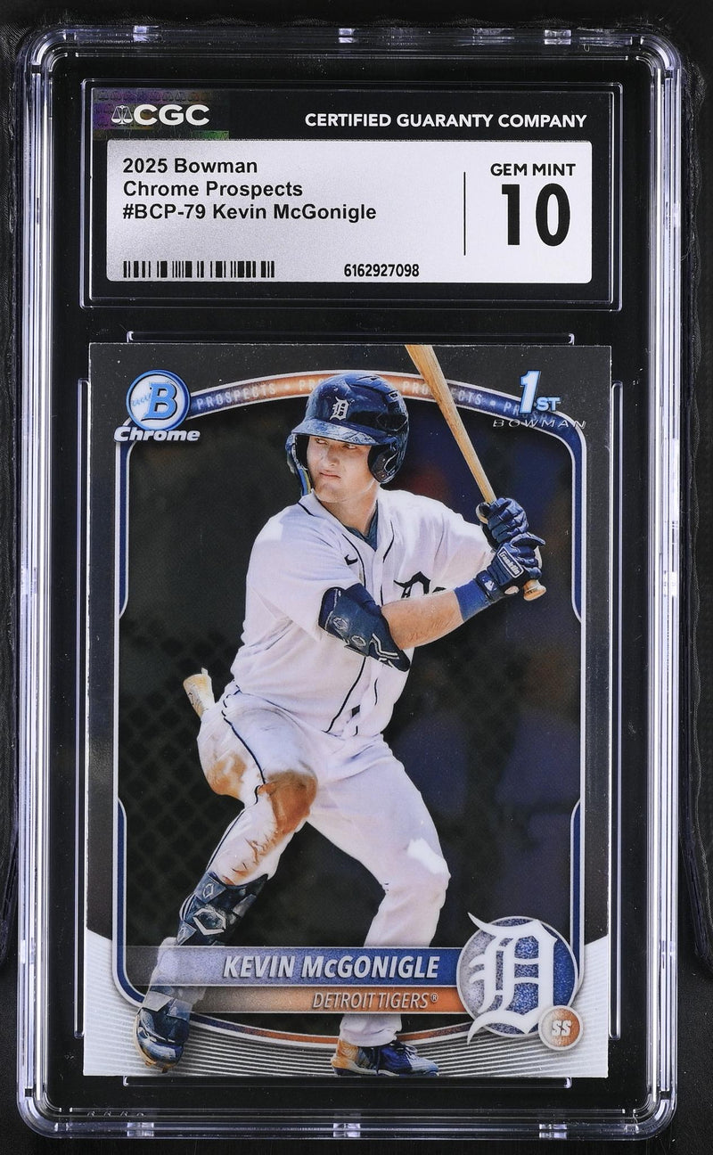 2025 Bowman #BCP-79 Kevin McGonigle Chrome Prospects CGC 10