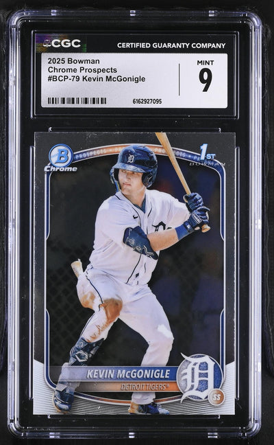2025 Bowman #BCP-79 Kevin McGonigle Chrome Prospects CGC 9