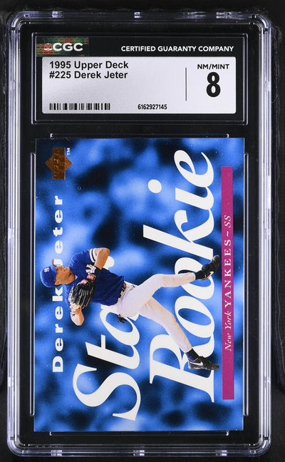 1995 Upper Deck #225 Derek Jeter Star Rookie CGC 8