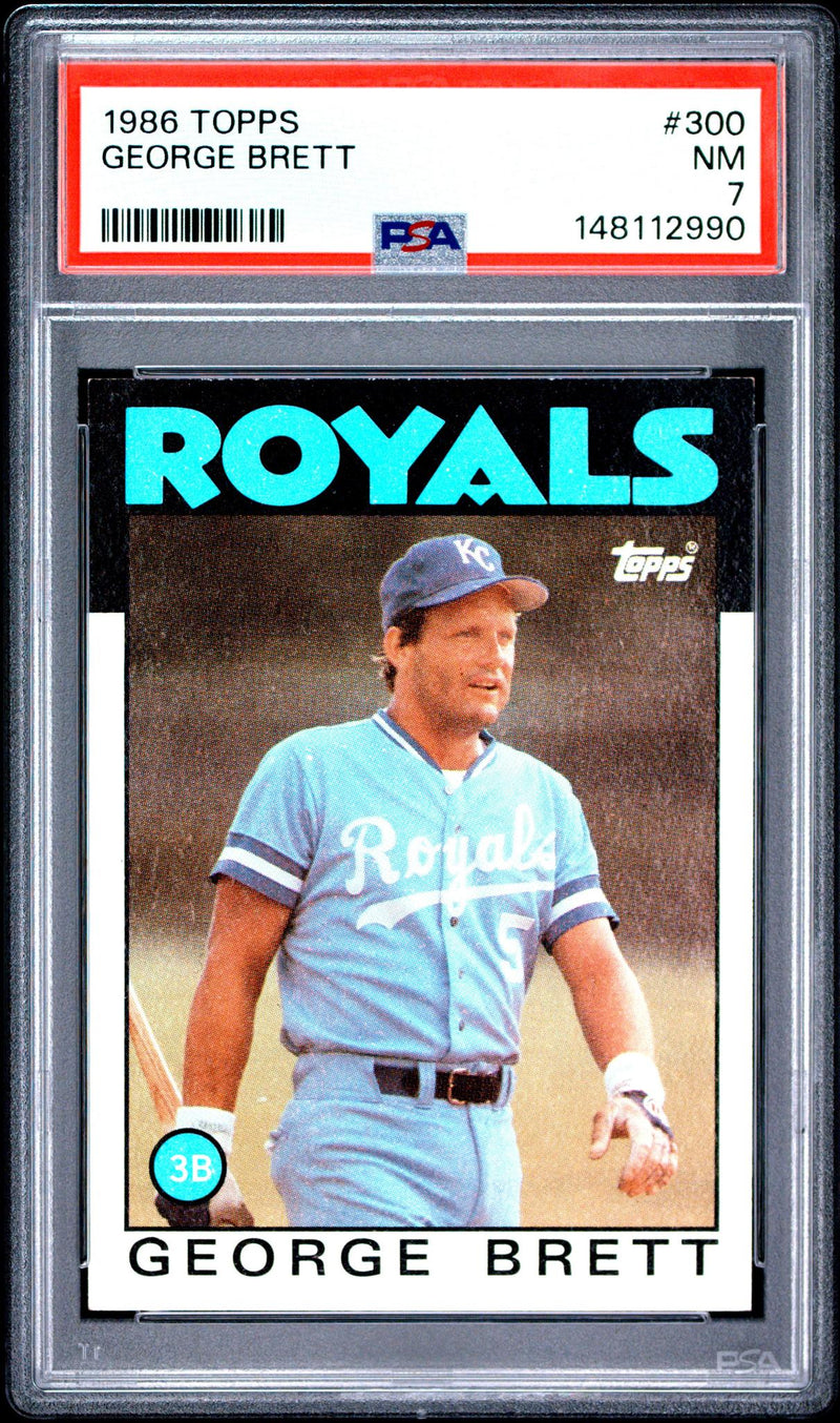 1986 Topps George Brett #300 PSA 7