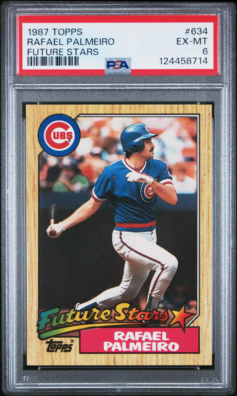 1987 Topps Future Stars Rafael Palmeiro #634 PSA 6