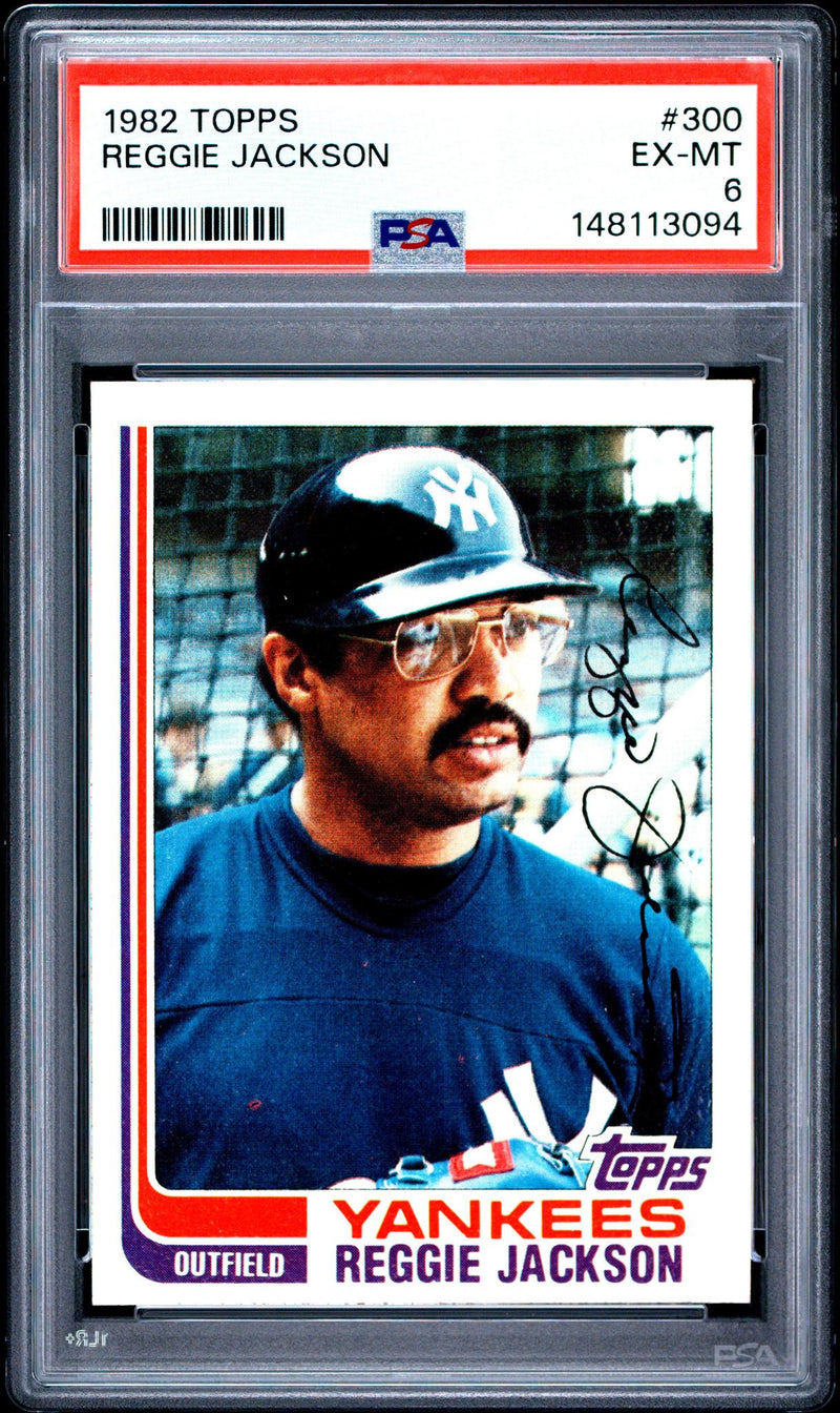 1982 Topps Reggie Jackson #300 PSA 6