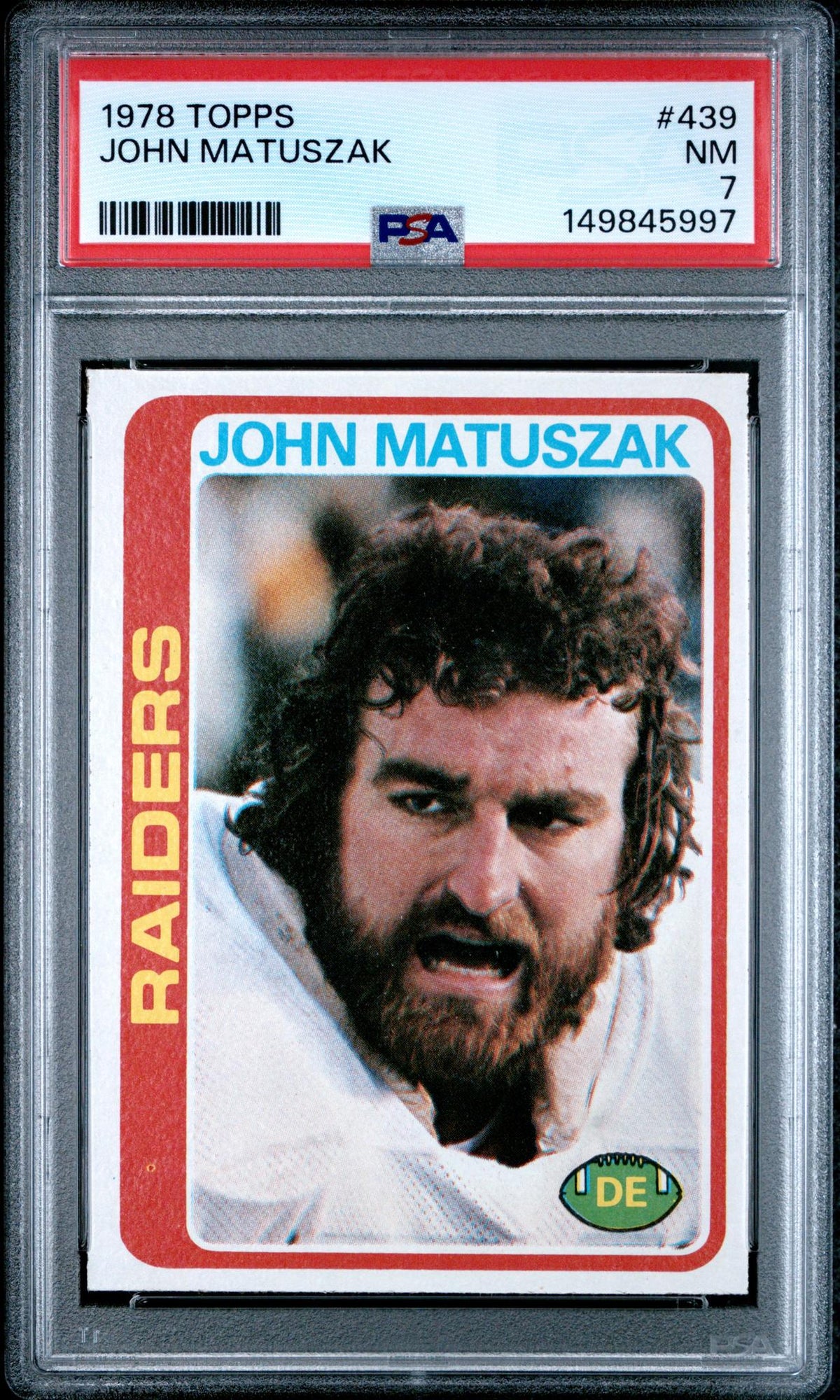 1978 Topps John Matuszak #439 PSA 7