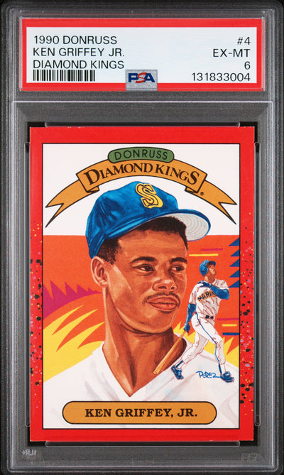 1990 Donruss Diamond Kings Ken Griffey Jr. #4 PSA 6