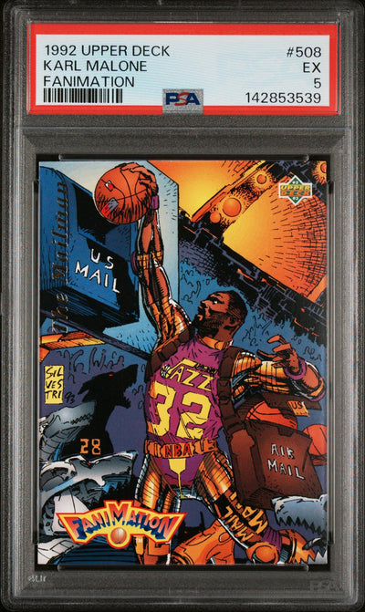 1992 Upper Deck Karl Malone #508 PSA 5