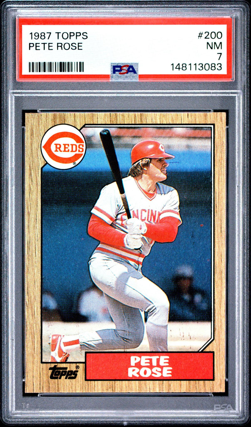 1987 Topps Pete Rose #200 PSA 7
