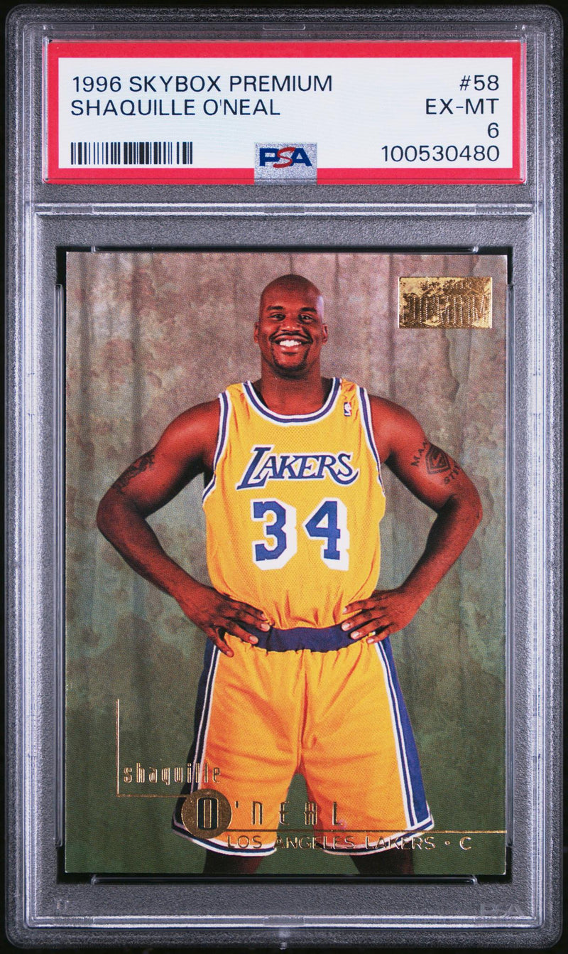 1996 Skybox Premium Shaquille O'Neal #58 PSA 6