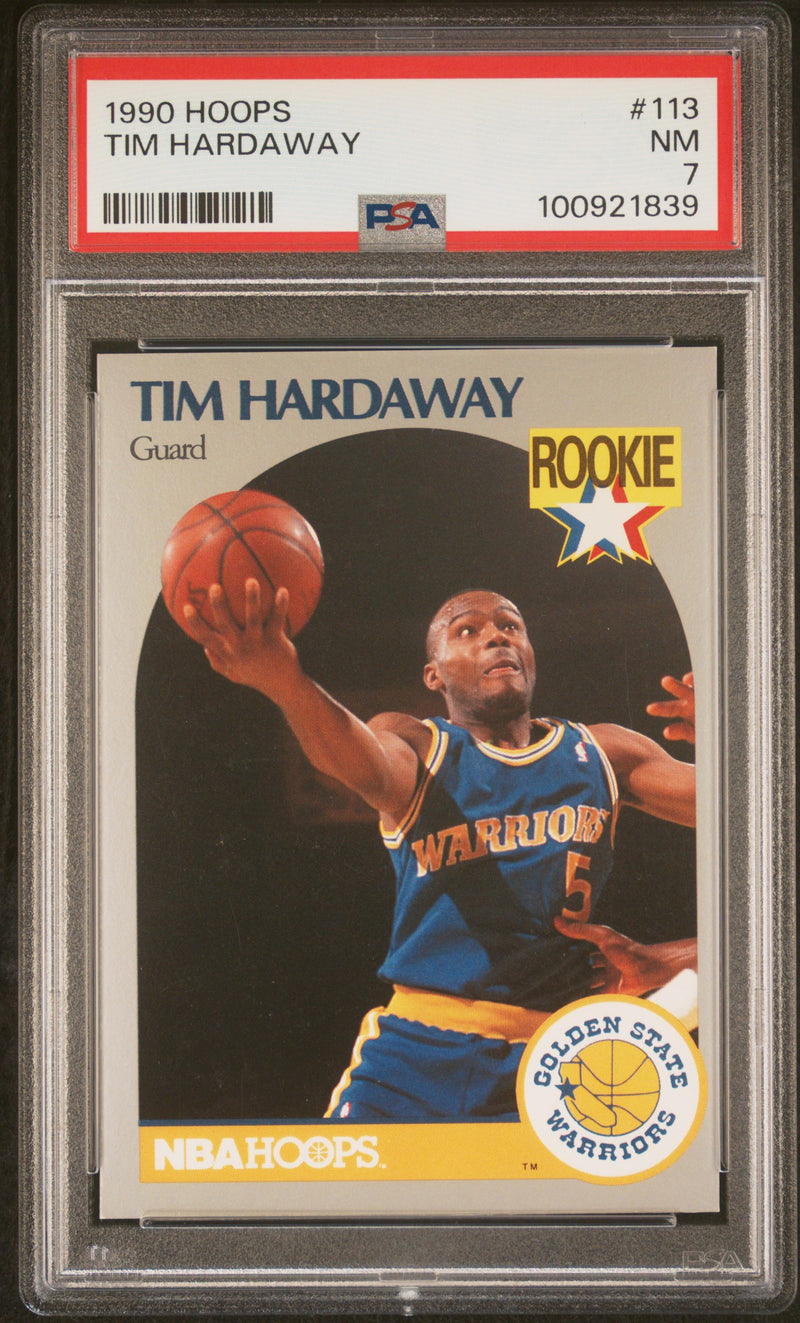 1990 Hoops Tim Hardaway #113 PSA 7