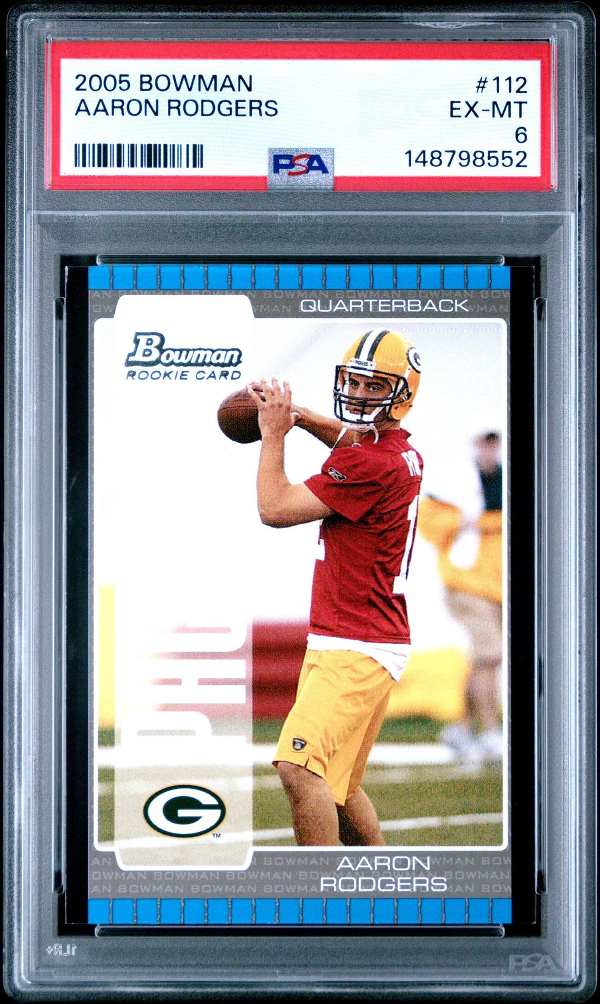 2005 Bowman Aaron Rodgers #112 PSA 6