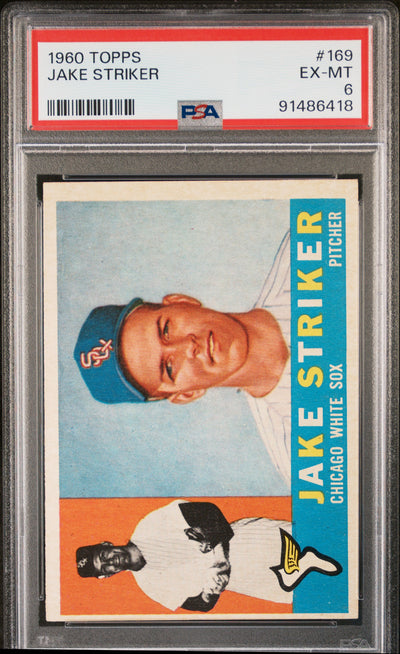 1960 Topps Jake Striker #169 PSA 6