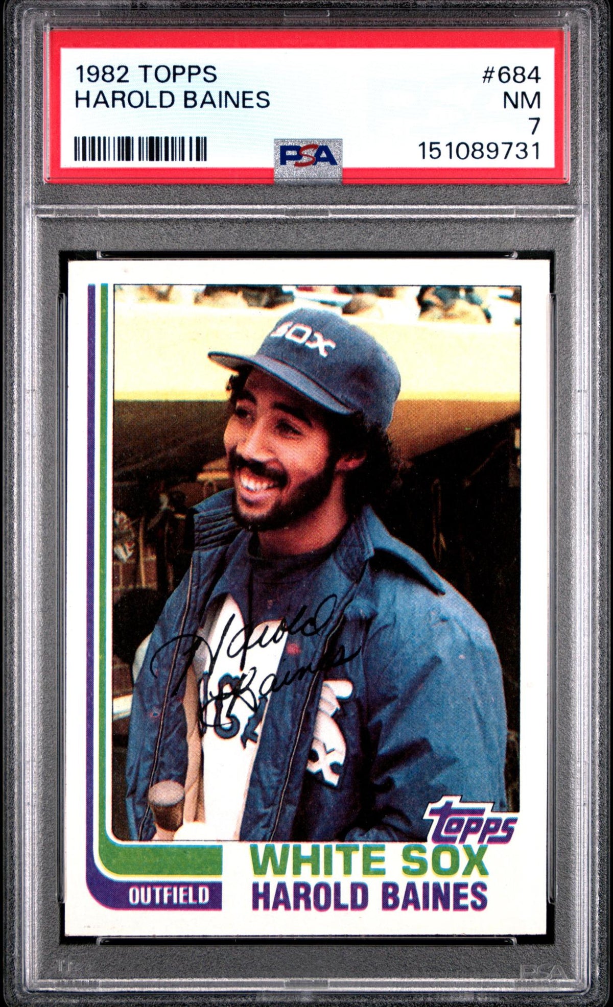 1982 Topps Harold Baines #684 PSA 7