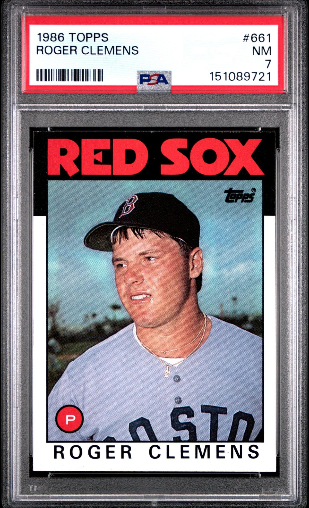 1986 Topps Roger Clemens #661 PSA 7