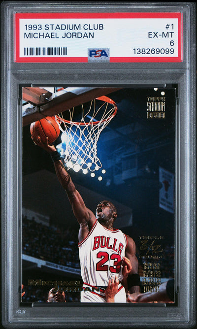 1993 Stadium Club Michael Jordan #1 PSA 6