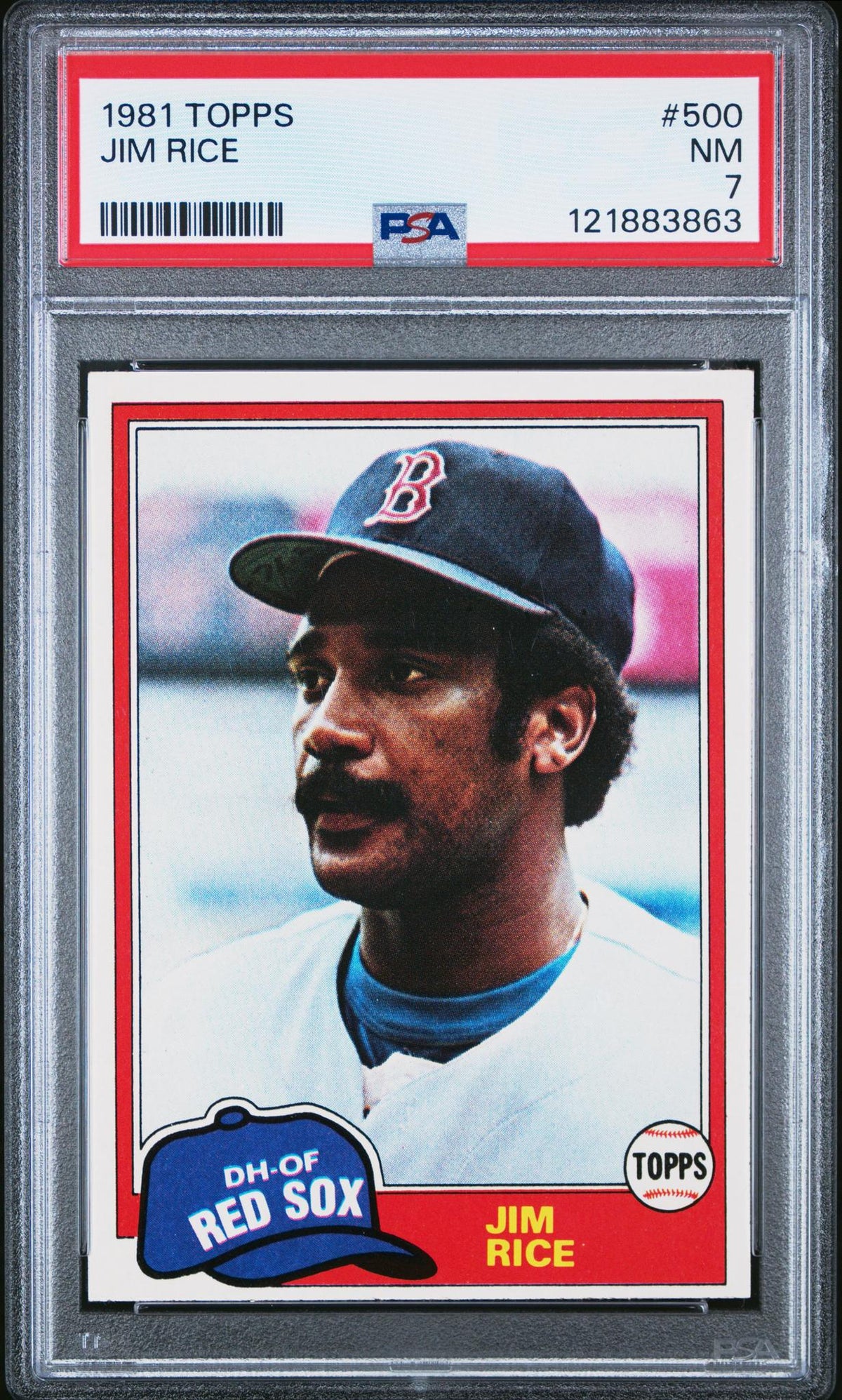 1981 Topps Jim Rice #500 PSA 7