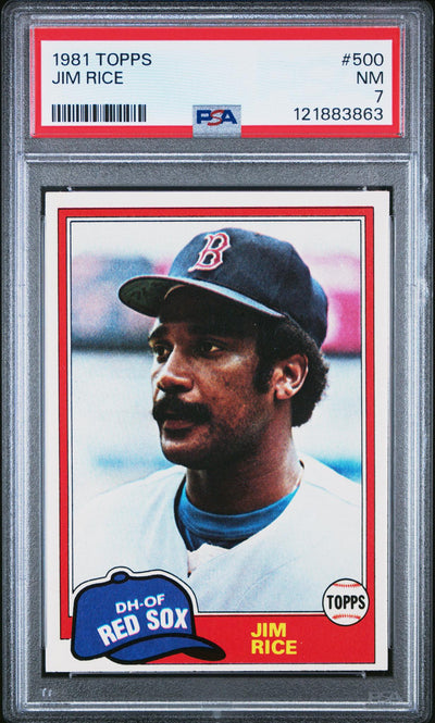 1981 Topps Jim Rice #500 PSA 7
