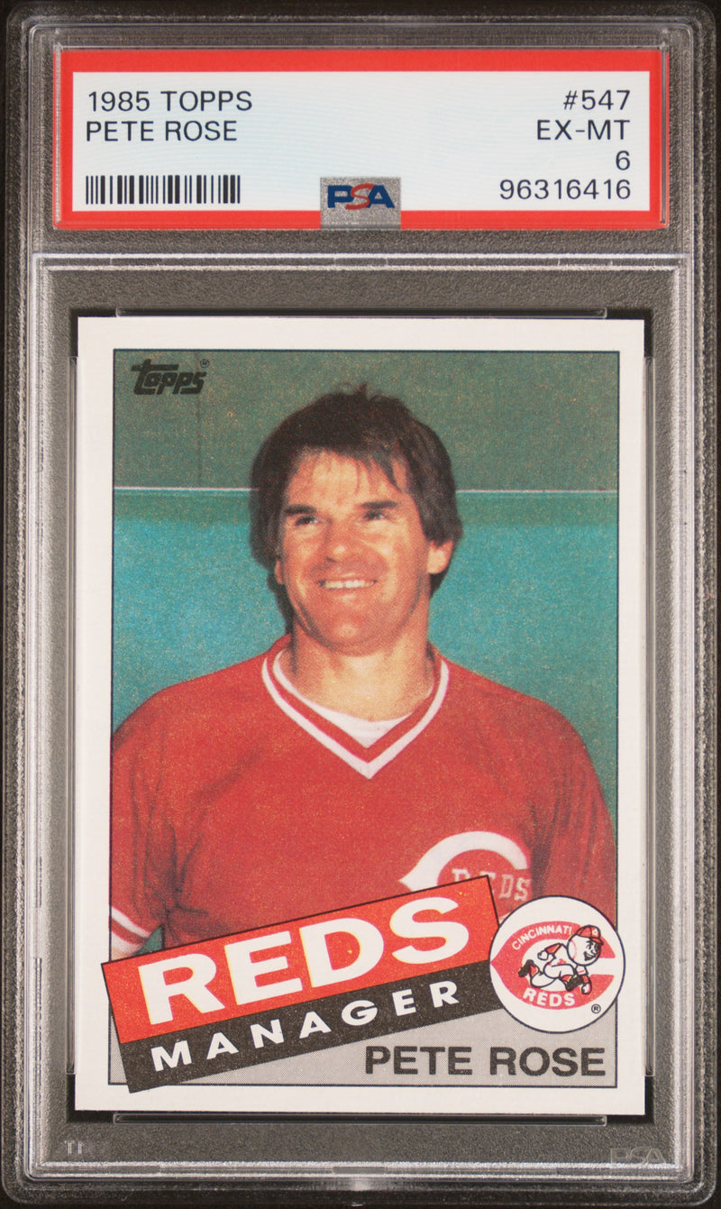 1985 Topps Pete Rose Mg #547 PSA 6