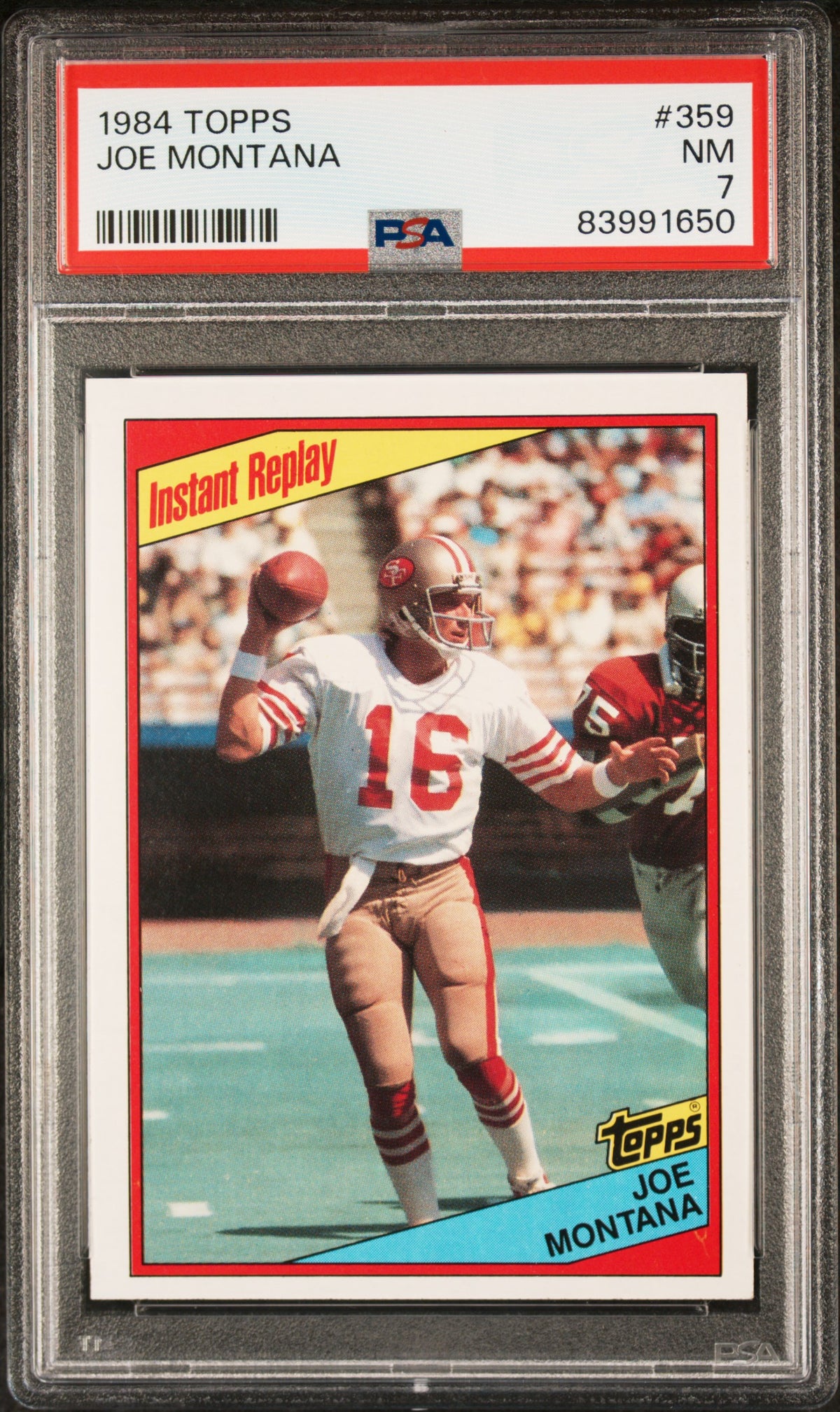 1984 Topps Joe Montana #359 PSA 7