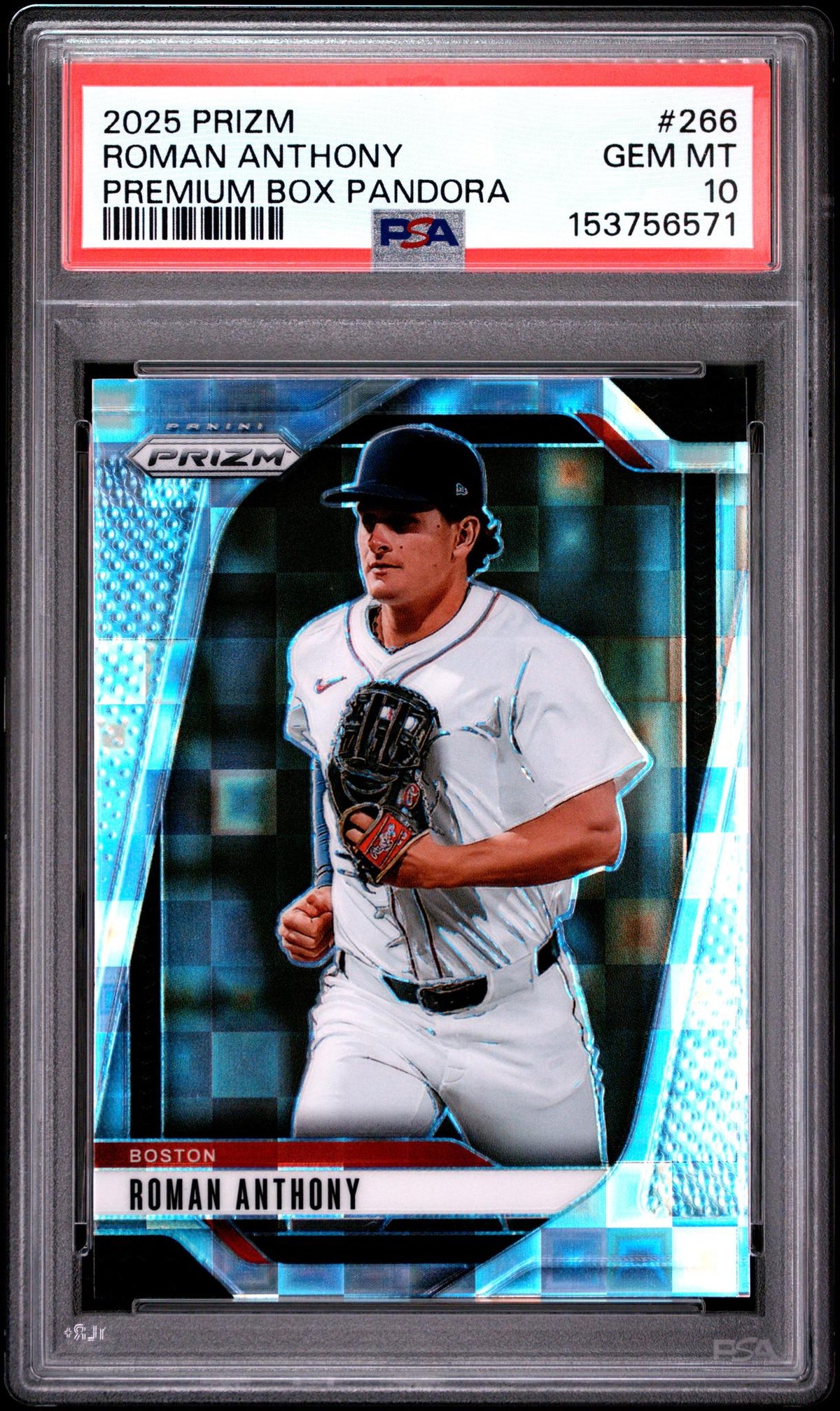 2025 Panini Prizm Premium Box Pandora Roman Anthony #266 /199 PSA 10