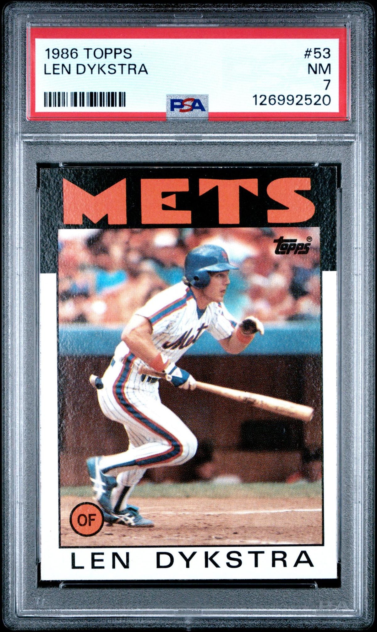 1986 Topps Lenny Dykstra #53 PSA 7