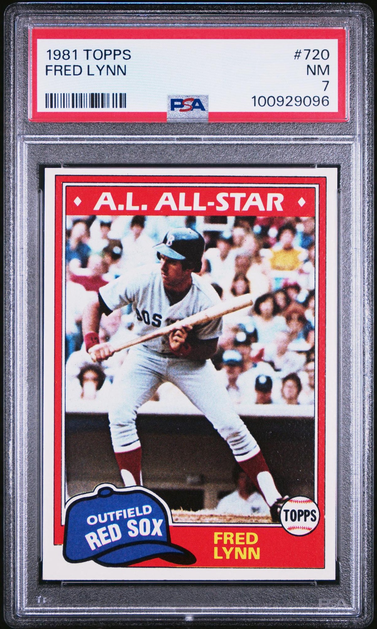 1981 Topps Fred Lynn #720 PSA 7