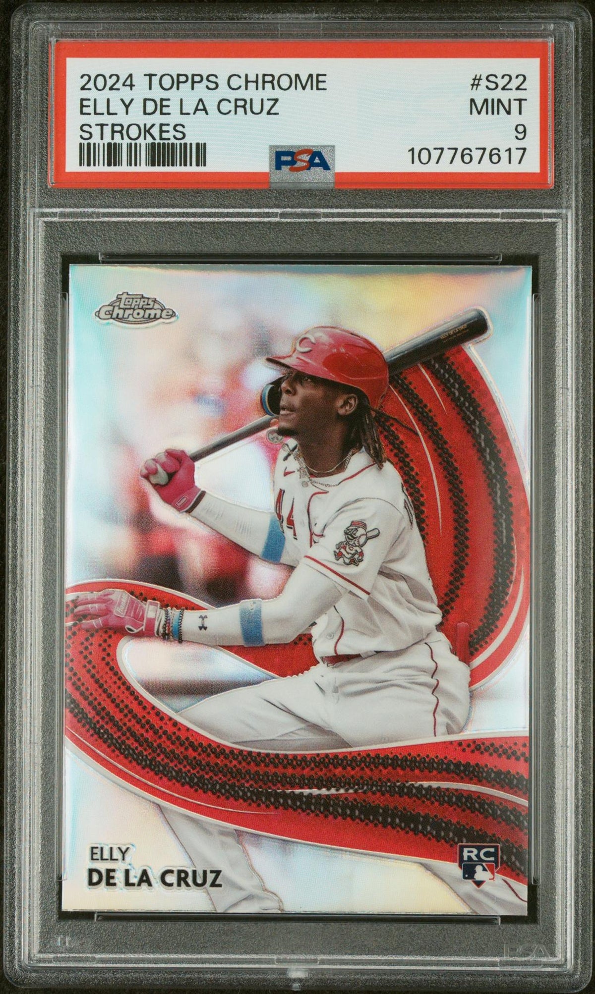 2024 Topps Chrome Strokes Elly De La Cruz #S-22 PSA 9