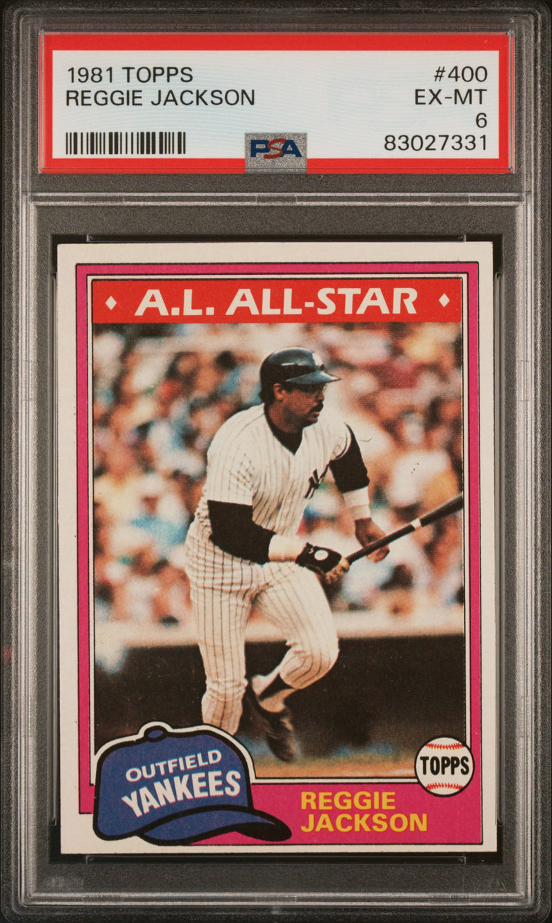1981 Topps Reggie Jackson #400 PSA 6