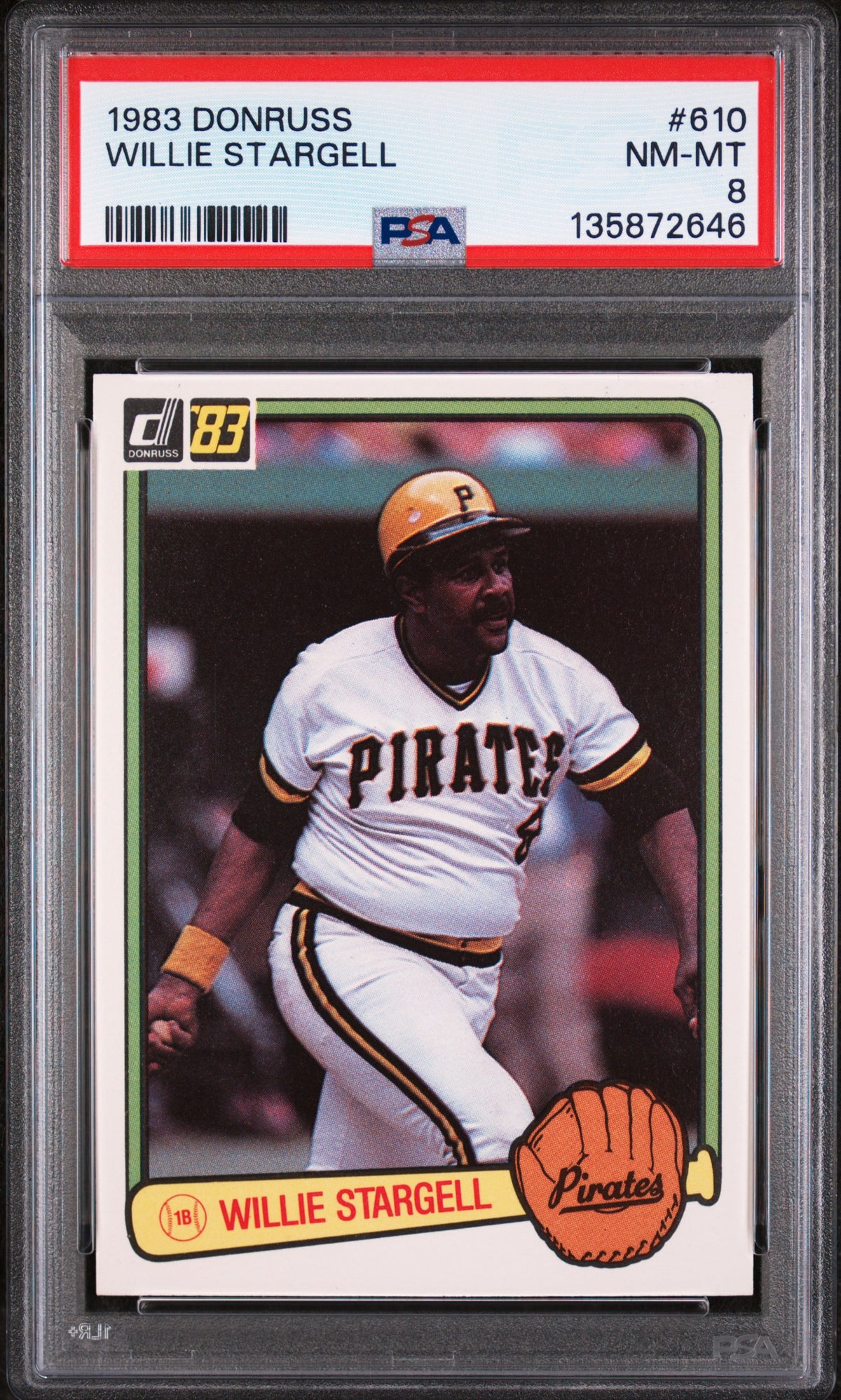 1983 Panini Donruss Willie Stargell #610 PSA 8