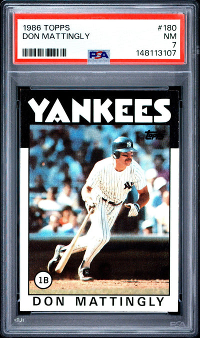 1986 Topps Don Mattingly #180 PSA 7