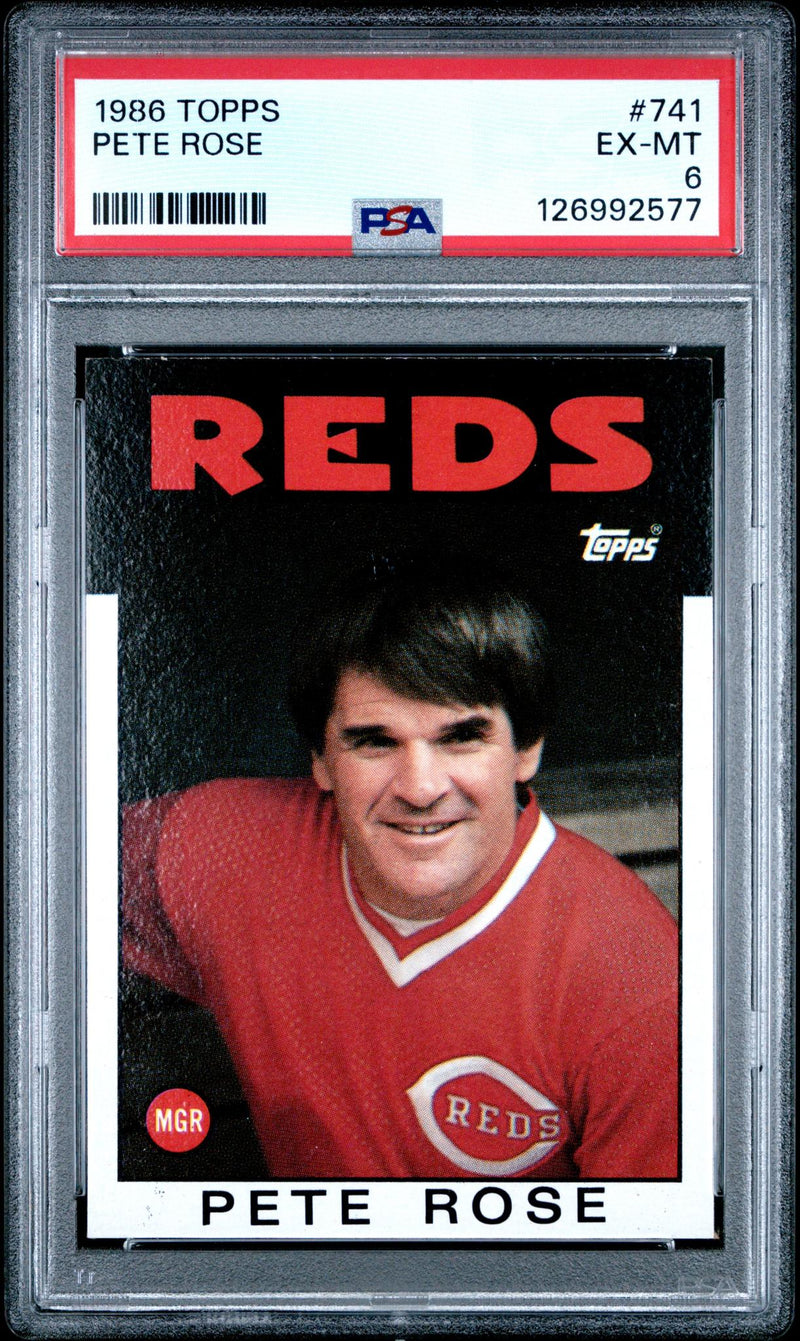 1986 Topps Pete Rose #741 PSA 6