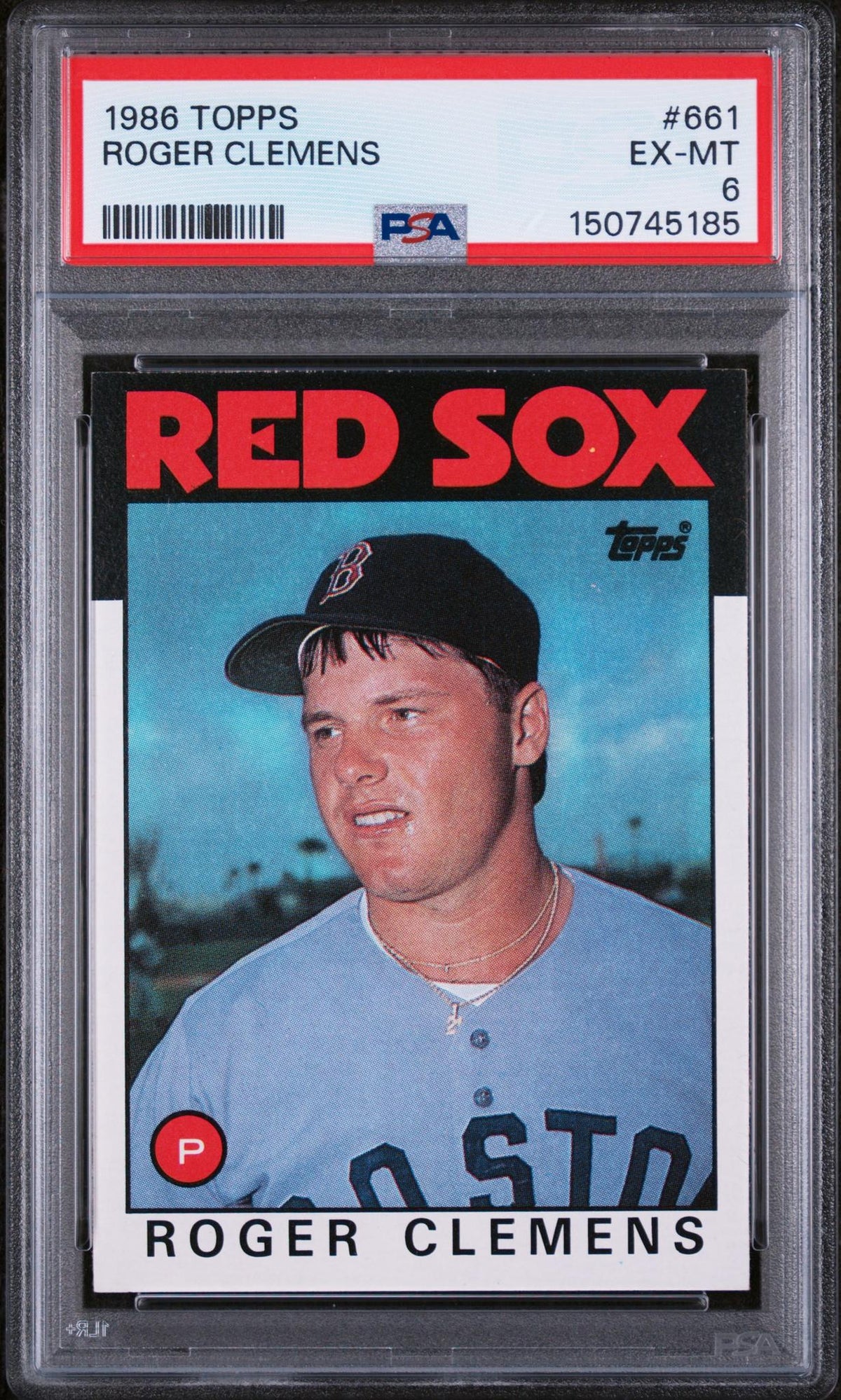 1986 Topps Roger Clemens #661 PSA 6