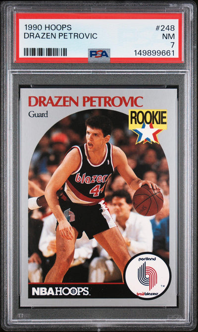 1990 Hoops Drazen Petrovic #248 PSA 7