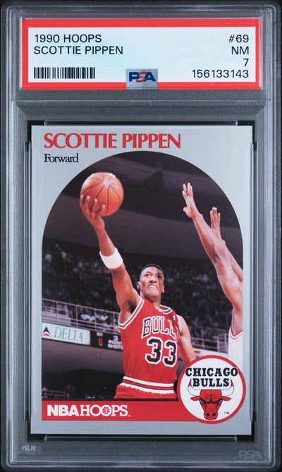 1990 Hoops Scottie Pippen #69 PSA 7