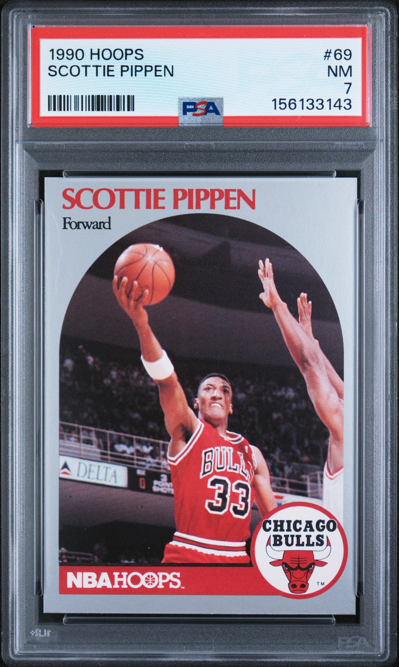 1990 Hoops Scottie Pippen #69 PSA 7