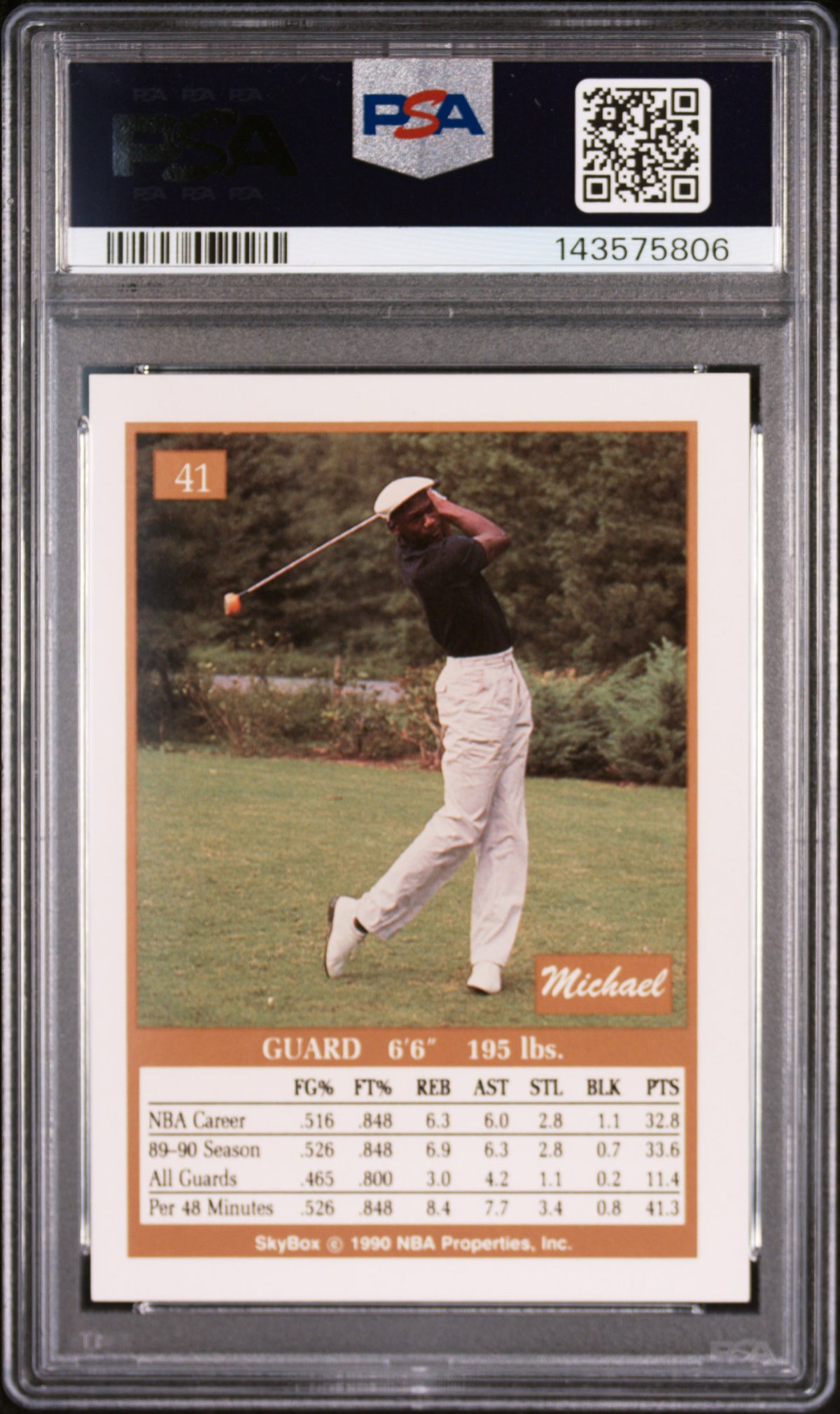1990 Skybox Michael Jordan #41 PSA 6