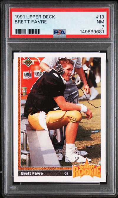 1991 Upper Deck Brett Favre #13 PSA 7