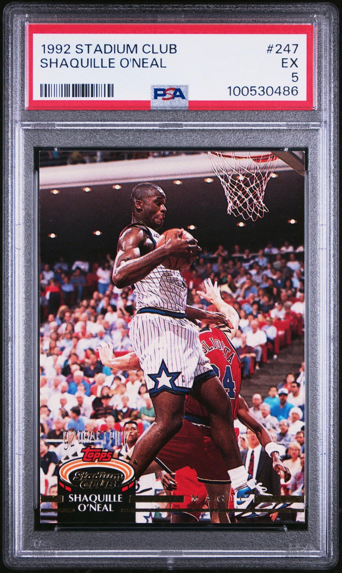 1992 Stadium Club Shaquille O'Neal #247 PSA 5