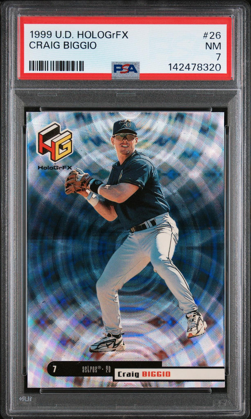 1999 Upper Deck Hologrfx Craig Biggio #26 PSA 7