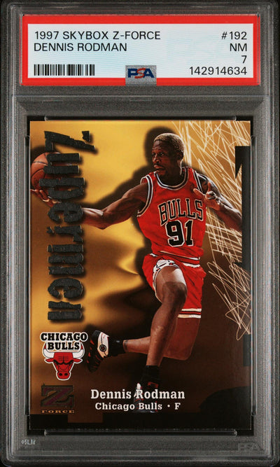 1997 Skybox Z-Force Dennis Rodman #192 PSA 7