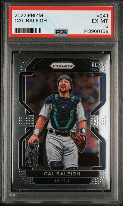 2022 Panini Prizm Cal Raleigh #241 PSA 6