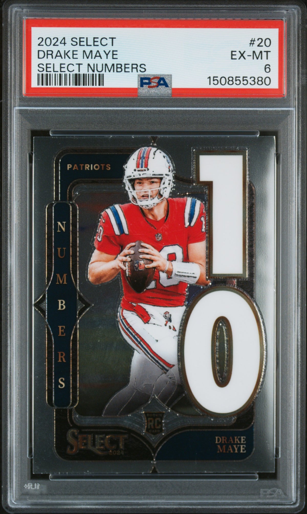 2024 Panini Select Drake Maye #20 PSA 6