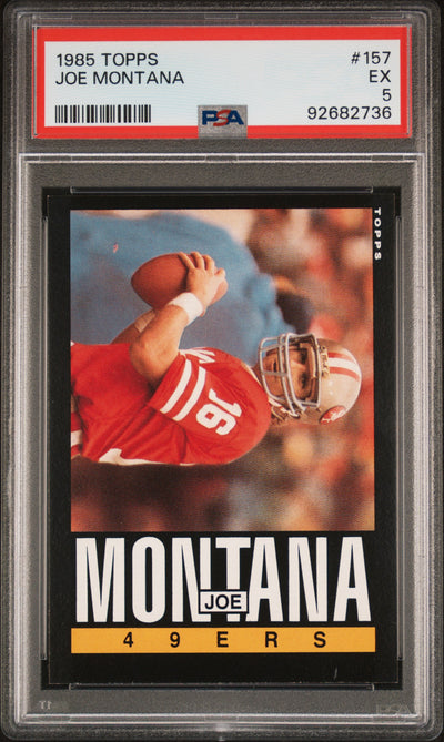 1985 Topps Joe Montana #157 PSA 5